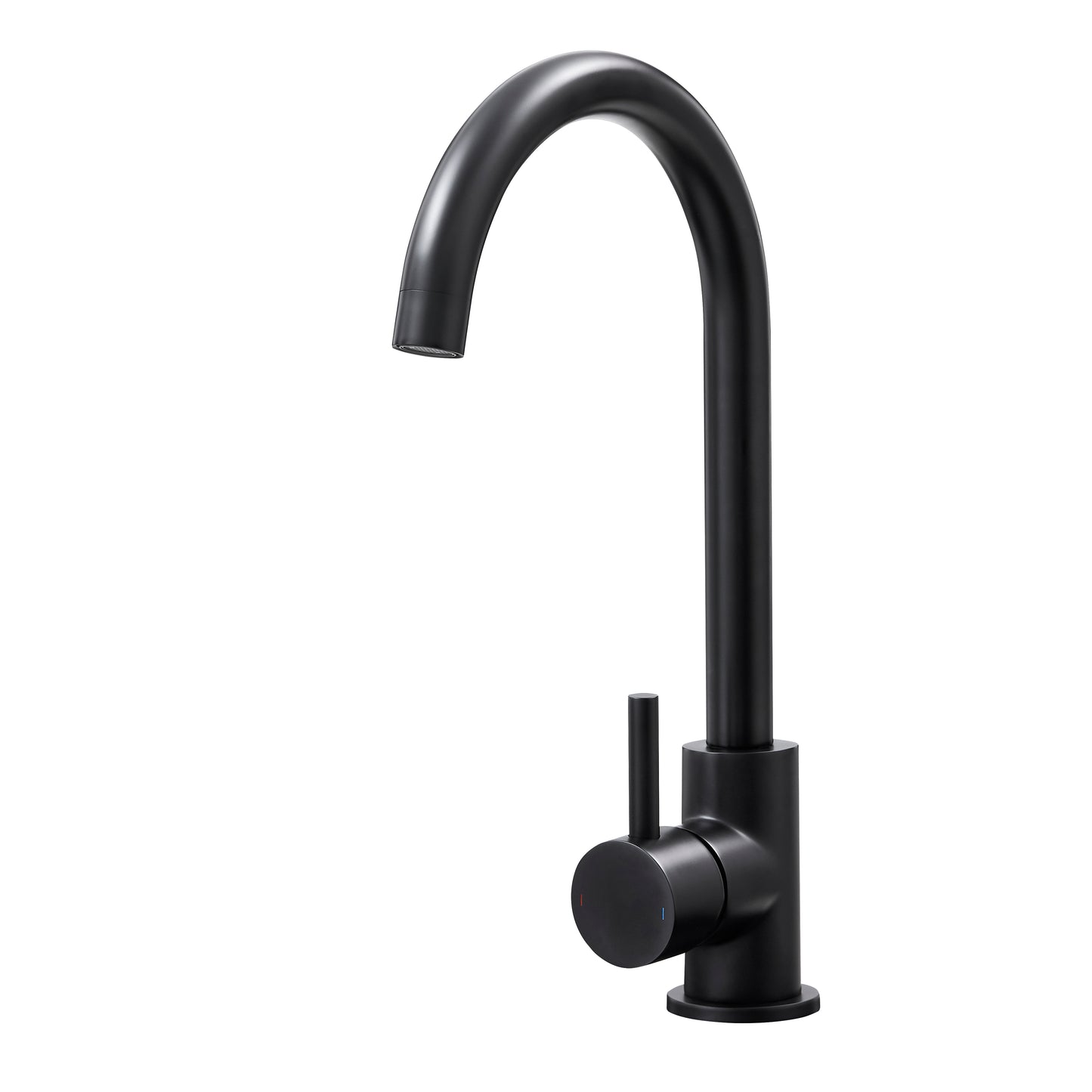 Soria Modern Single Lever Kitchen Tap in Matt Black Finish