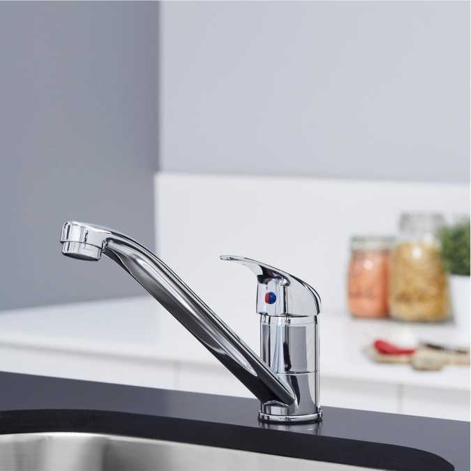 Palma Modern Kitchen Tap in Chrome Finish