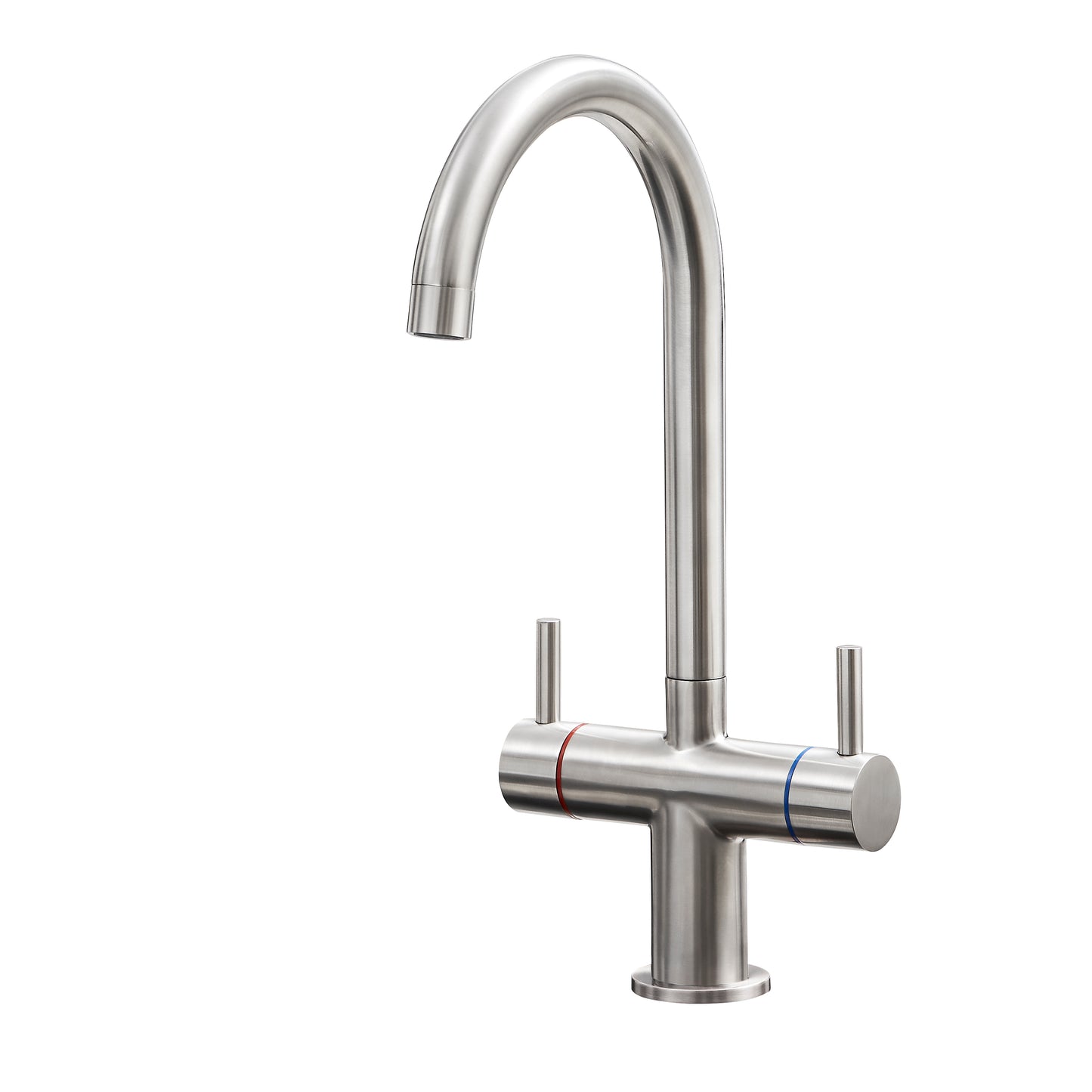 Valencia Modern Kitchen Tap in Brushed Nickel Finish