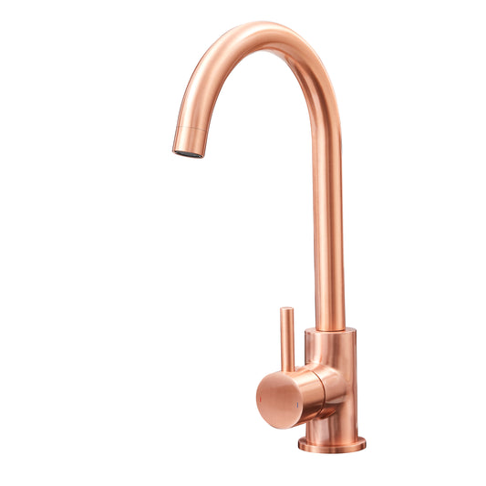 Soria Modern Single Lever Kitchen Tap in Copper Finish