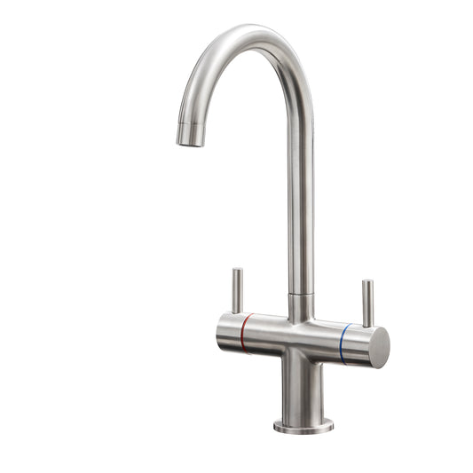 Valencia Modern Kitchen Tap in Brushed Nickel Finish