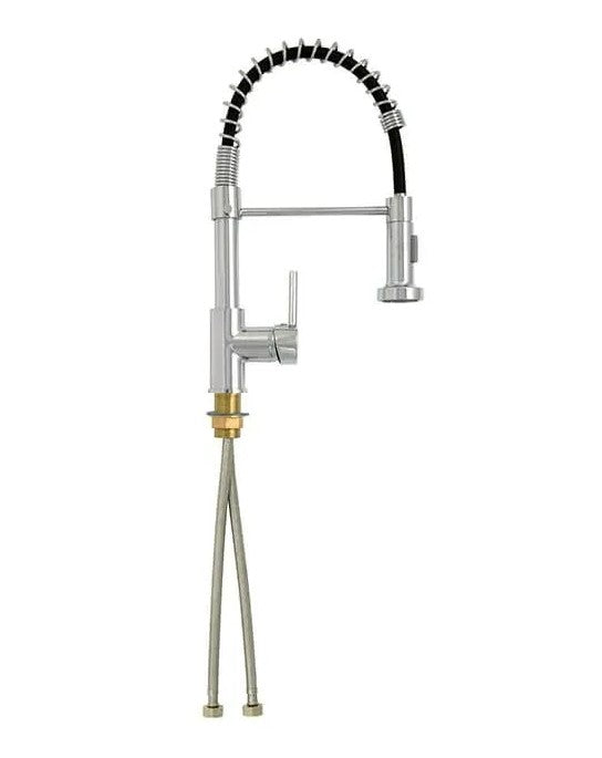 Lincoln Spring Pull Out Modern Single Lever Kitchen Tap in Chrome Finish