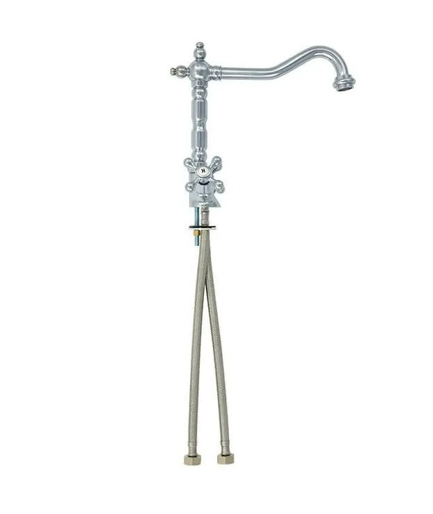 Paris Traditional Cross Head Kitchen Tap Chrome